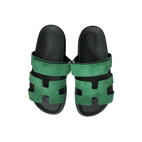 hermes chypre sandals green|hermes chypre sandal price.